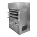 A large metal J & R Manufacturing Brazilian Churrasco rotisserie oven.