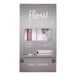 An Aunt Flow stainless steel wall-mount dispenser for sanitary napkins and tampons with white text.