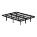 A black steel Rize Home Apex Pro platform bed base with grids.