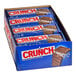 A box of 36 individually wrapped CRUNCH chocolate bars.