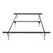 A Rize Home steel bed frame with adjustable width and legs.