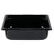 A black rectangular Vollrath Super Pan food container.