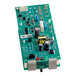 A green Vulcan assembly with many electronic components.