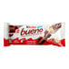 A KINDER Bueno chocolate bar with hazelnut filling.