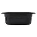 A black Vollrath 1/9 size plastic food pan.