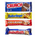 A group of Ferrero chocolate bars including three different types on a white background.