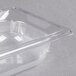 A clear plastic Vollrath food pan.