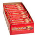 A box of 100 GRAND candy bars with red packaging.