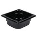 A black square Vollrath Super Pan with a square edge.