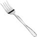 An American Metalcraft 11" stainless steel cold meat fork with a hammered silver handle.