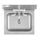 A stainless steel Regency wall-mounted hand sink with a T&S faucet.