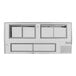A white rectangular Howard McCray refrigerated case with two windows.
