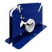 A blue and white metal Encore Packaging Poly Tubing Tape Sealer with white plastic parts.