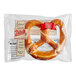 A Ditsch soft pretzel in a package with a label.