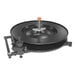 An Encore Packaging horizontal wall- or forklift-mount strapping dispenser with a metal handle.