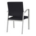 A Lesro Newport black office chair with silver legs.