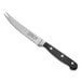 A Choice Classic serrated tomato knife with a black handle and silver blade.