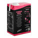 A black and pink carton of DaVinci Gourmet Strawberry Banana Real Fruit Smoothie Mix with text and images.