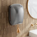 A Lavex Pro titanium paper towel dispenser mounted on a wall.