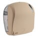 A beige Lavex Pro automatic paper towel dispenser with a clear plastic cover over the paper towels.