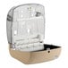 A Lavex Pro Sand plastic paper towel dispenser with a clear plastic cover.