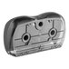 A black and gray Lavex Pro double-roll jumbo toilet tissue dispenser.