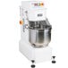 A Doyon spiral dough mixer with a large white bowl on top.