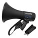 A black Speco Technologies battery-operated megaphone with a cord.