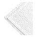 A close-up of a white Berkshire Hospitality king size top sheet with a pucker jacquard pattern.