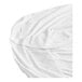A white Berkshire Hospitality Protextile full XL size box spring encasement with a folded edge on top.