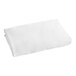 A white rectangular Berkshire Hospitality SuiteDream twin size fitted sheet.