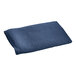 A blue fabric with a diamond pattern on a white background.