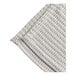 A close up of a gray Berkshire Hospitality pucker jacquard top sheet.