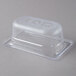 A clear plastic Vollrath food pan with a lid.