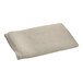 A folded khaki Berkshire Hospitality knit2fit diamond box spring cover on a white background.