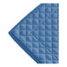 A Berkshire Hospitality Persian Blue quilted pillow sham with a square design.