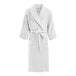 A white Berkshire Hospitality bath robe with a belt.