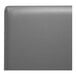 A close up of the grey leather headboard on a QA Group restaurant booth.