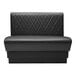A black diamond tufted single back booth from QA Group.