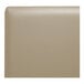 The back of a tan leather QA Group booth with a plain single back.