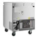 An Avantco undercounter freezer on wheels.