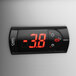 A digital thermostat on an Avantco worktop freezer.