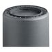 An Advantage Supplies grey plastic cylinder with a round lid.