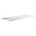 A white rectangular Steelton undershelf with metal legs.