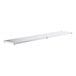 A white rectangular Steelton undershelf with metal legs.