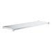 A white rectangular Steelton undershelf with metal legs.