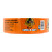A close up of a box of black Gorilla duct tape with orange lettering.