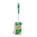 A Libman toilet bowl brush in a white caddy.