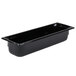 A black rectangular Vollrath Super Pan with a lid.