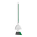 A Libman Precision Angle Broom and dustpan set with long handles.